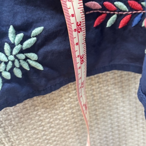 Gap Women’s Boho Floral Blue Embroidered Maxi Halter Dress Women Sz Med Summer - Picture 9 of 10